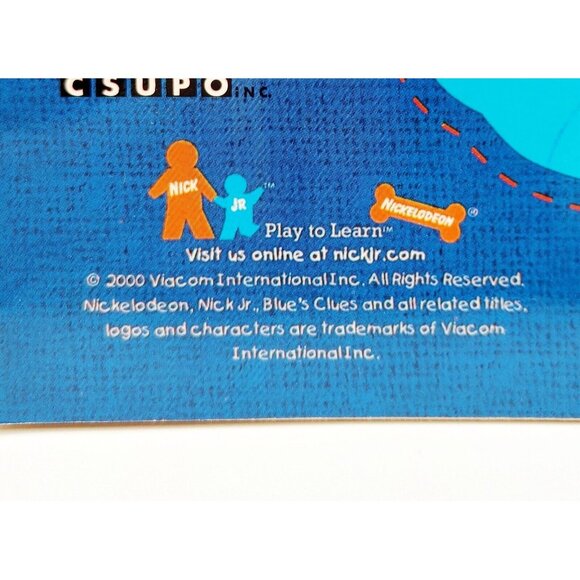 VTG 2000 BLUE'S CLUES  SUPER COLORING  & ACTIVITY BOOK Outside W/ Blue Unused - Picture 3 of 3